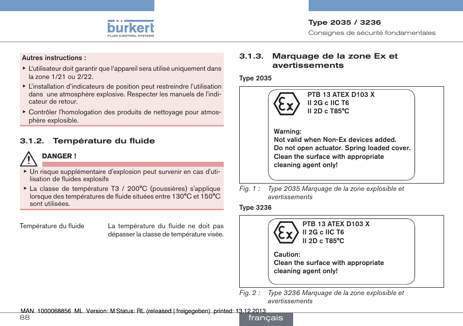 Burkert Type 3236 User Manual | Page 88 / 124