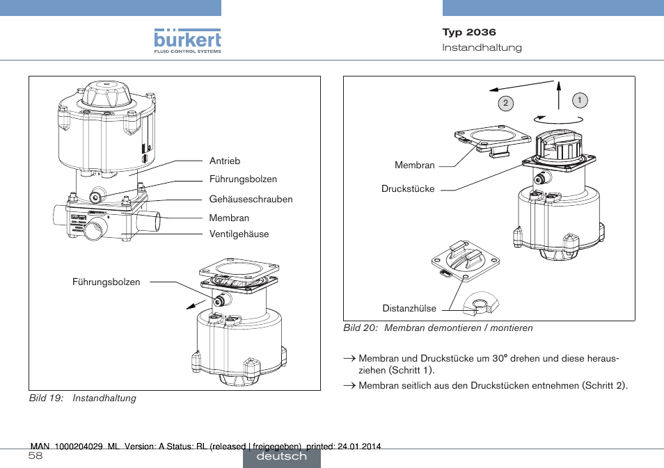 Burkert Type 2036 User Manual | Page 58 / 94