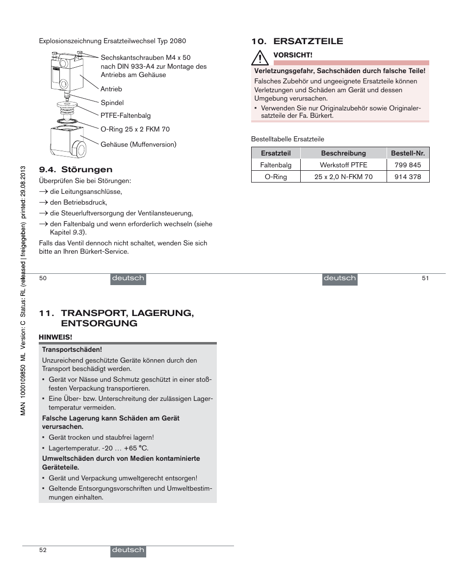 Burkert Type 2080 User Manual | Page 14 / 21
