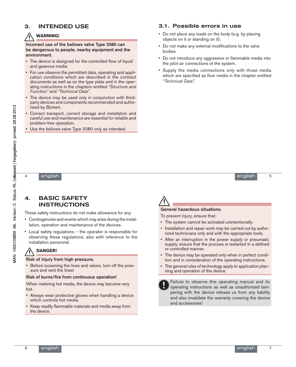 Burkert Type 2080 User Manual | Page 2 / 21
