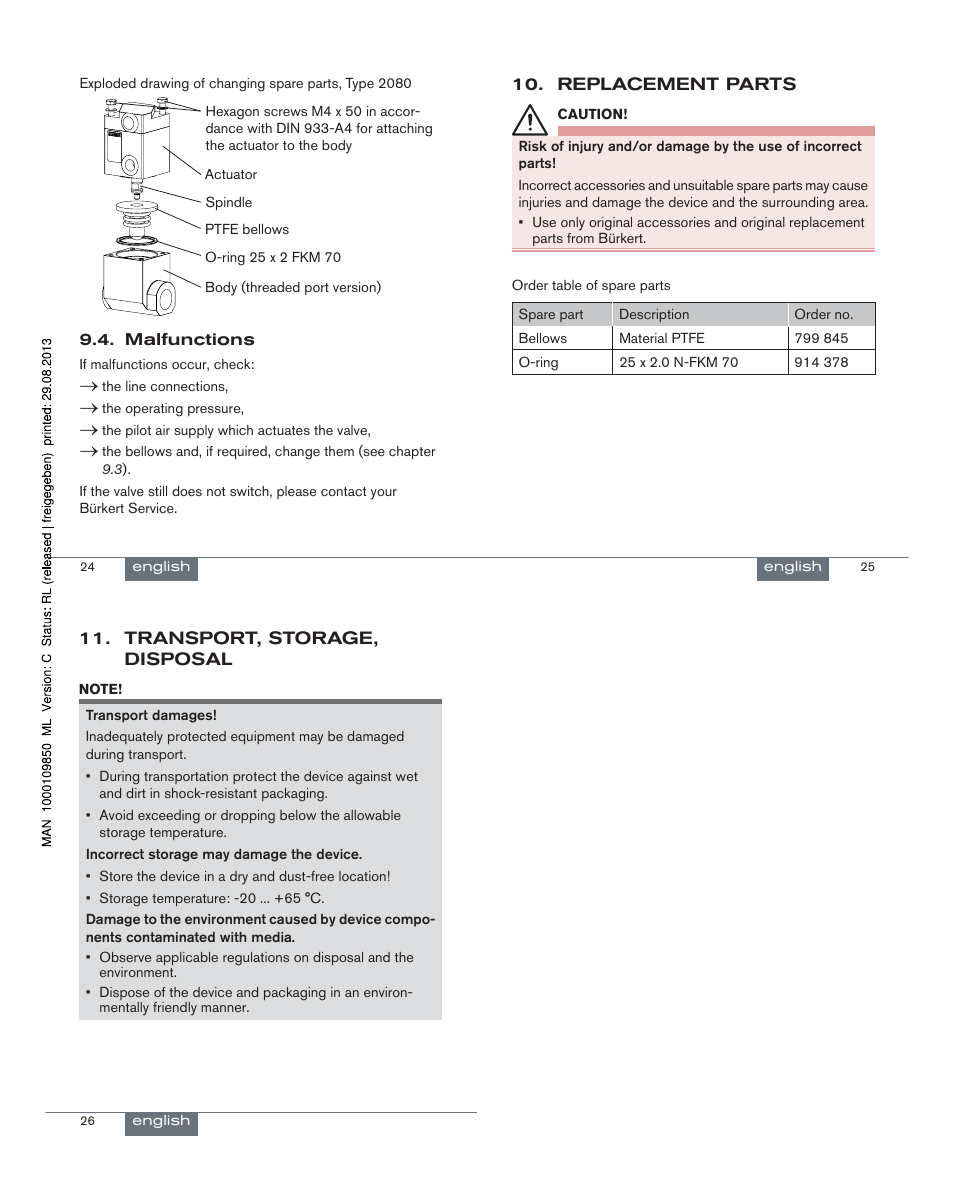 Burkert Type 2080 User Manual | Page 7 / 21