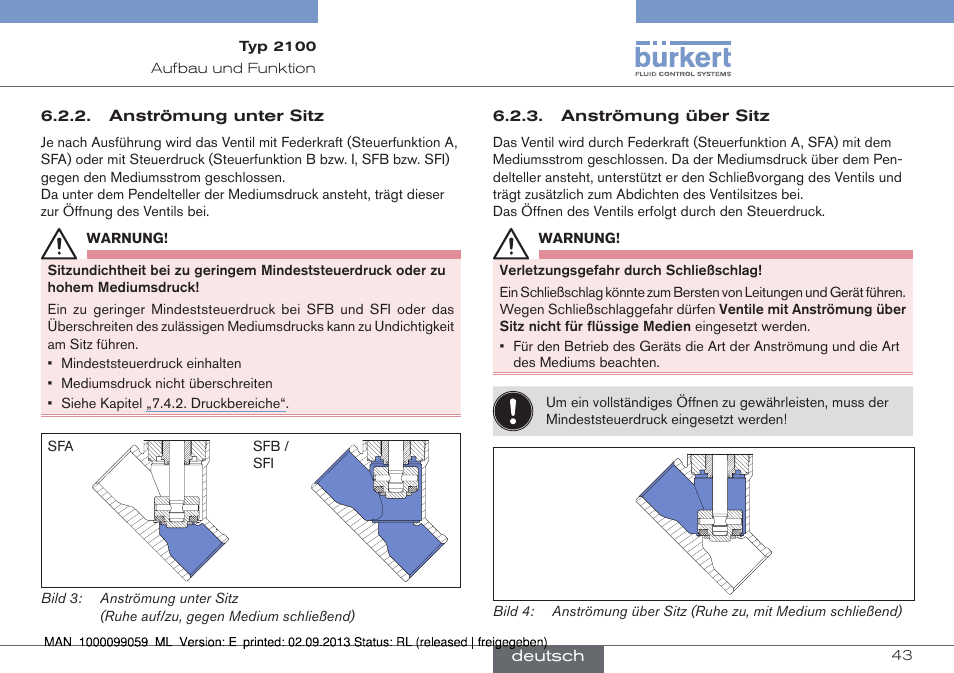 Burkert Type 2100 User Manual | Page 43 / 101