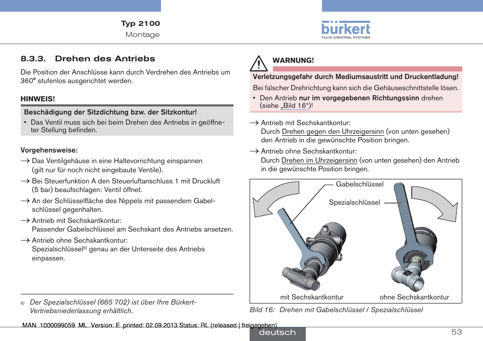 Burkert Type 2100 User Manual | Page 53 / 101