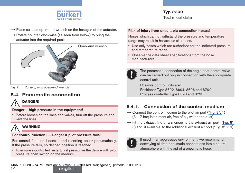 Burkert Type 2300 User Manual | Page 14 / 46