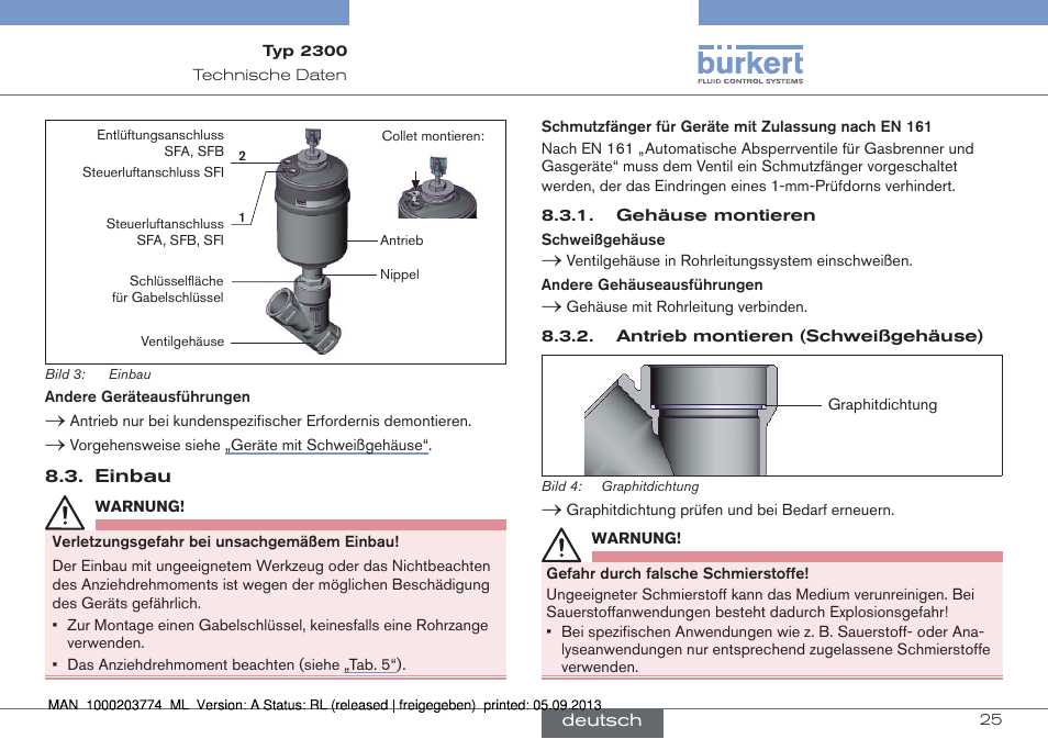 Burkert Type 2300 User Manual | Page 25 / 46