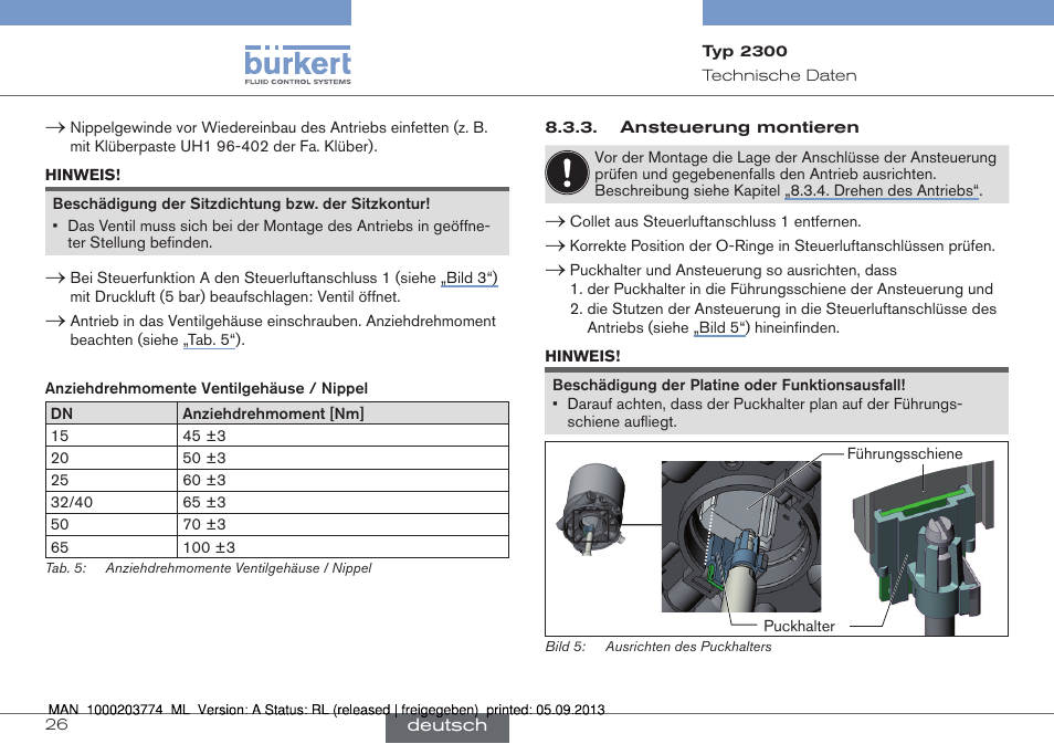 Burkert Type 2300 User Manual | Page 26 / 46