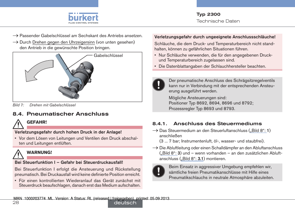 Burkert Type 2300 User Manual | Page 28 / 46