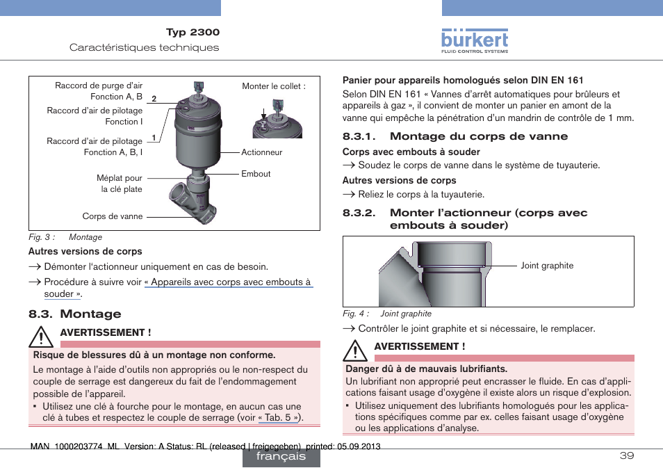 Burkert Type 2300 User Manual | Page 39 / 46