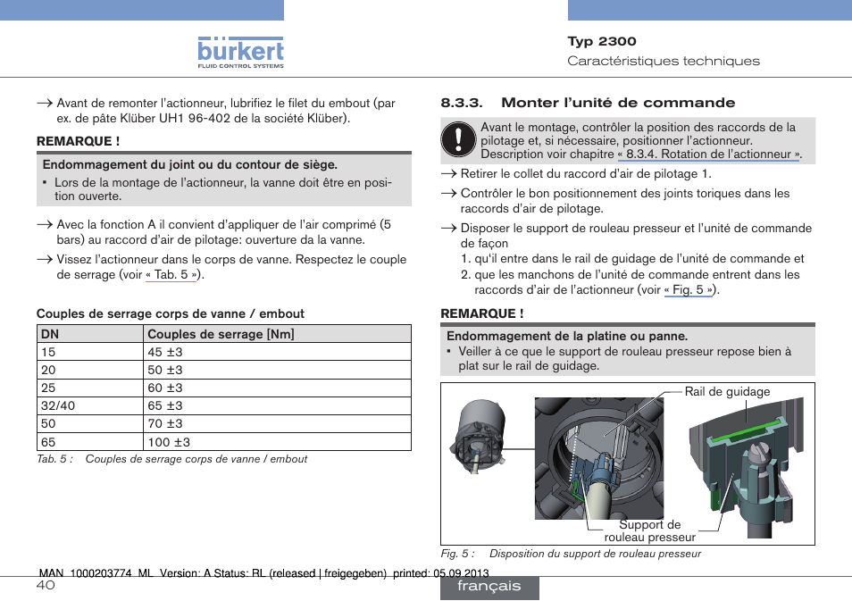 Burkert Type 2300 User Manual | Page 40 / 46