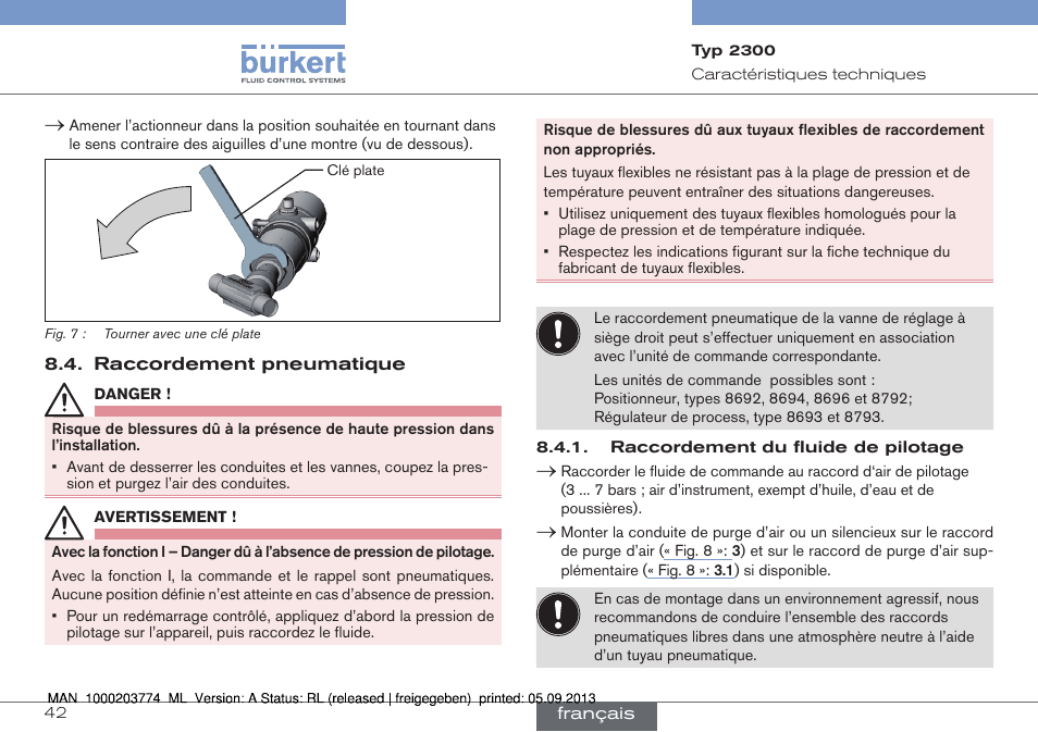 Burkert Type 2300 User Manual | Page 42 / 46