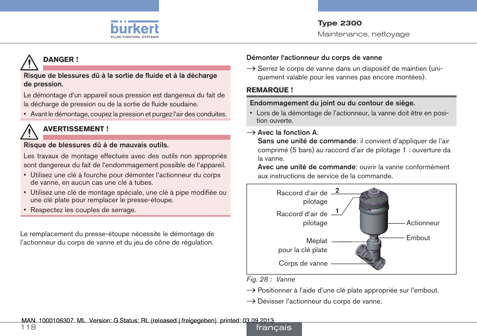 Burkert Type 2300 User Manual | Page 118 / 130