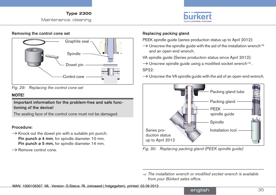 Burkert Type 2300 User Manual | Page 35 / 130