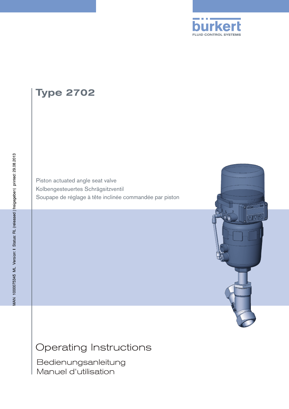 Burkert Type 2702 User Manual | 94 pages