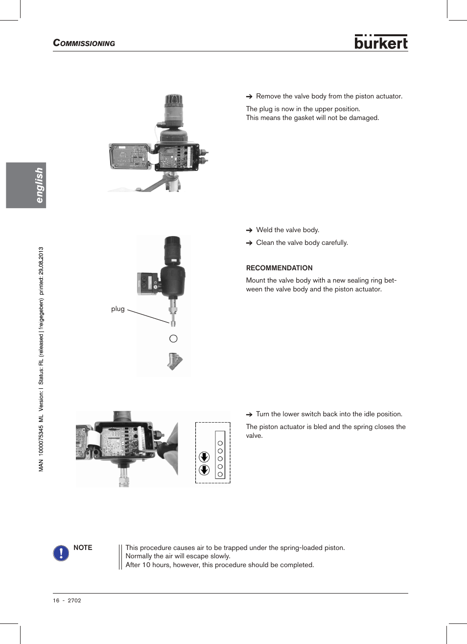English | Burkert Type 2702 User Manual | Page 16 / 94