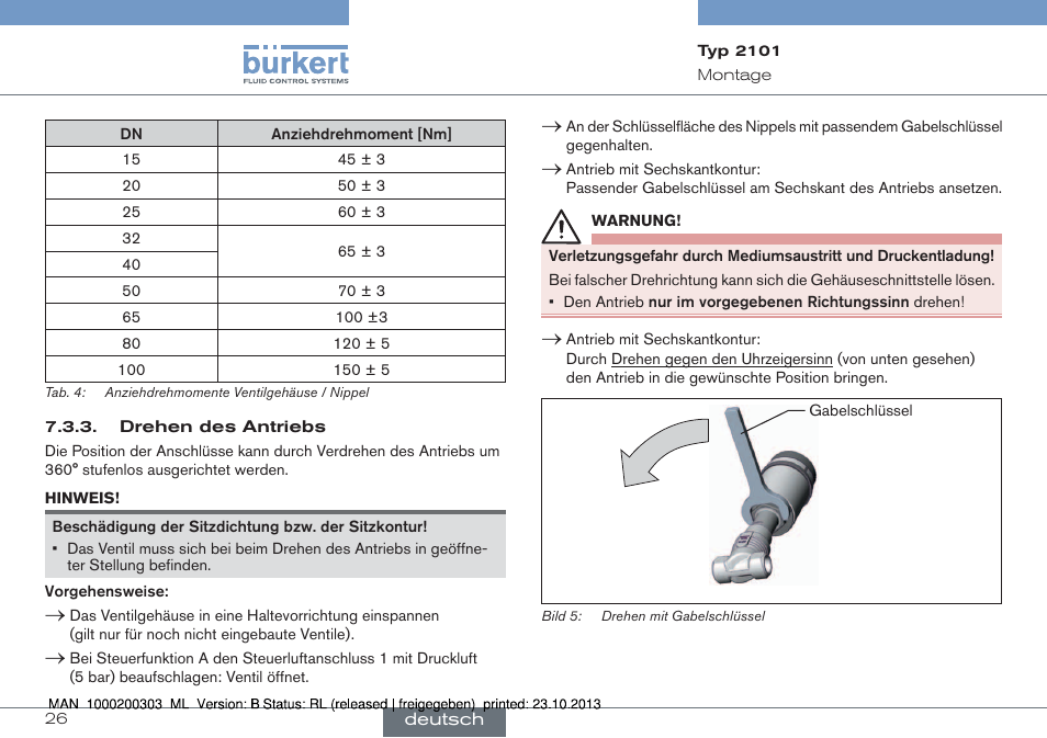 Burkert Type 2101 User Manual | Page 26 / 46