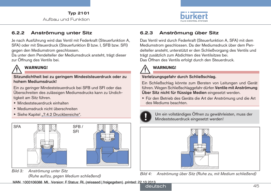 Burkert Type 2101 User Manual | Page 45 / 106