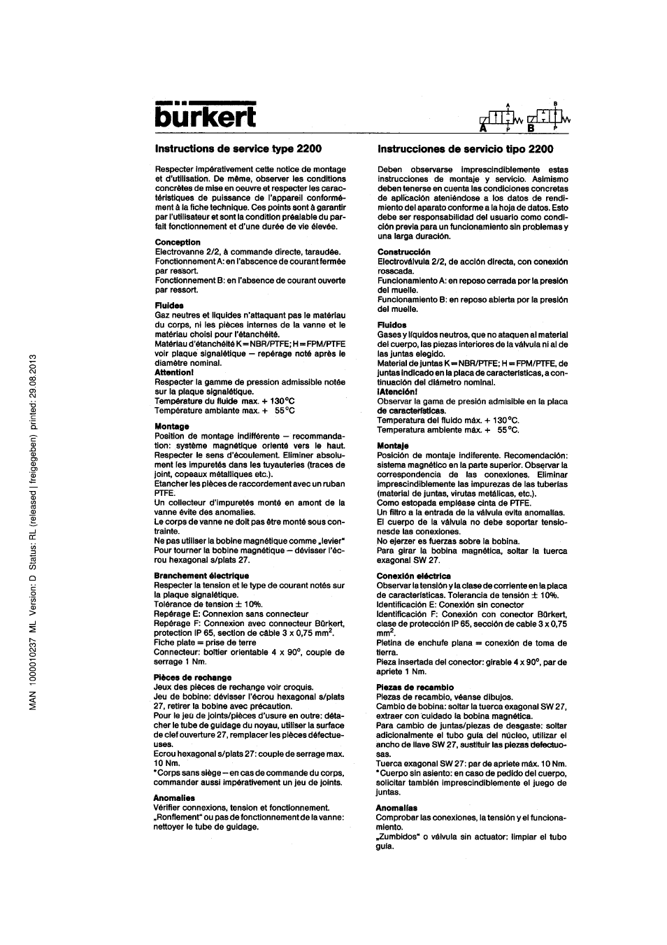Burkert Type 2200 User Manual | Page 3 / 4