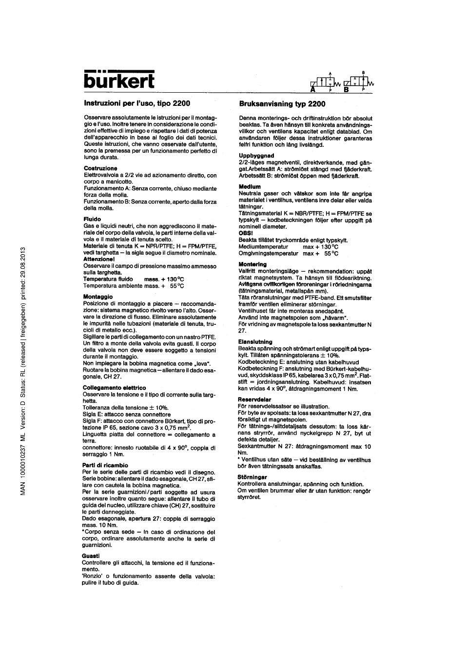 Burkert Type 2200 User Manual | Page 4 / 4