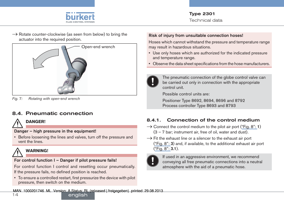 Burkert Type 2301 User Manual | Page 14 / 46
