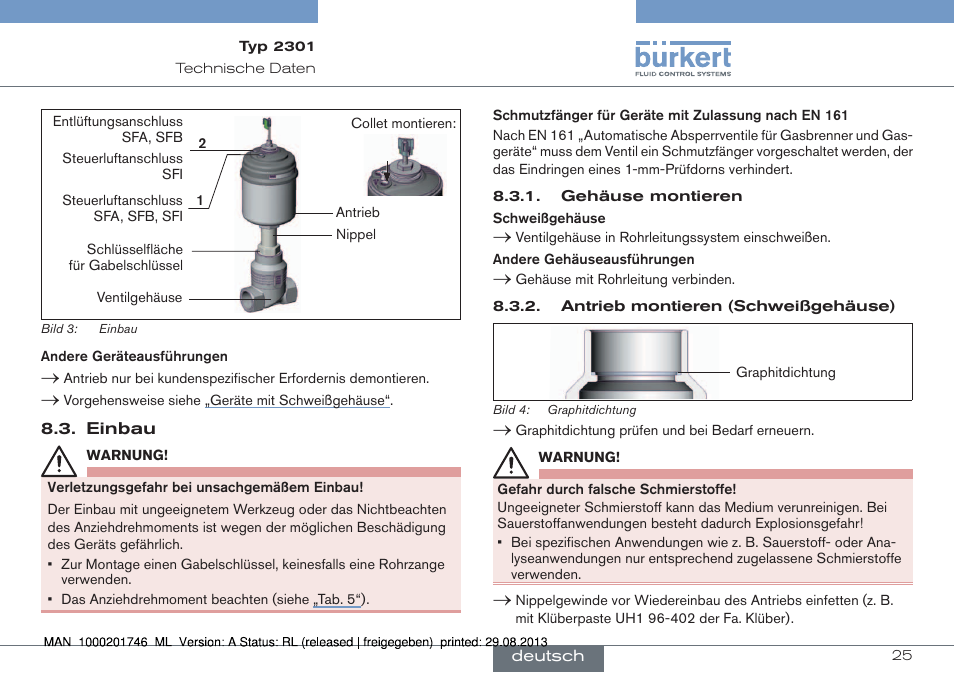 Burkert Type 2301 User Manual | Page 25 / 46