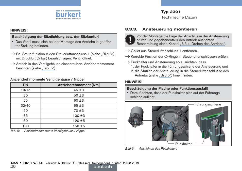 Burkert Type 2301 User Manual | Page 26 / 46