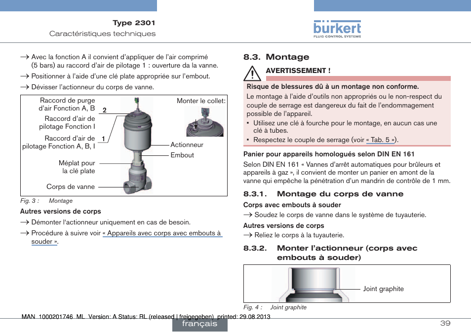 Burkert Type 2301 User Manual | Page 39 / 46