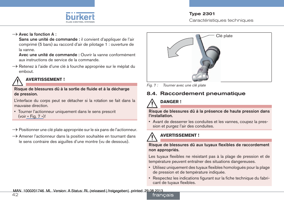 Burkert Type 2301 User Manual | Page 42 / 46