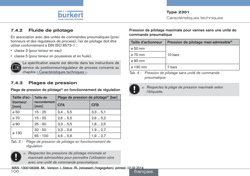 Burkert Type 2301 User Manual | Page 106 / 142