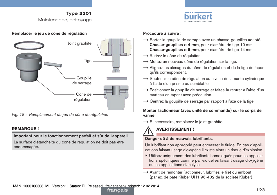 Burkert Type 2301 User Manual | Page 123 / 142