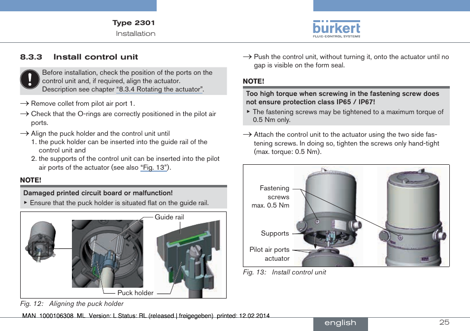 Burkert Type 2301 User Manual | Page 25 / 142