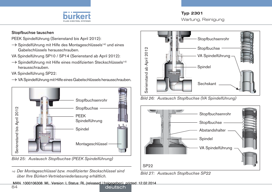 Burkert Type 2301 User Manual | Page 84 / 142