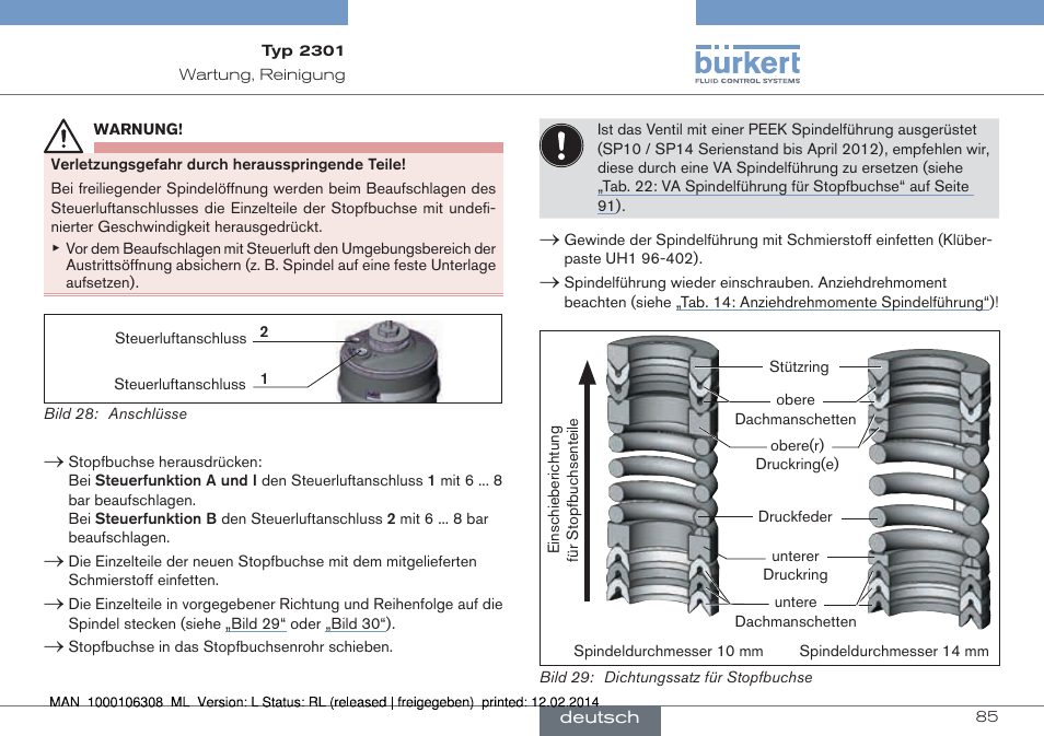 Burkert Type 2301 User Manual | Page 85 / 142