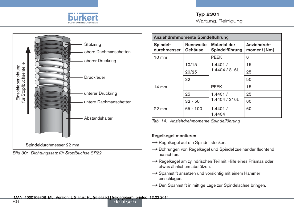 Burkert Type 2301 User Manual | Page 86 / 142