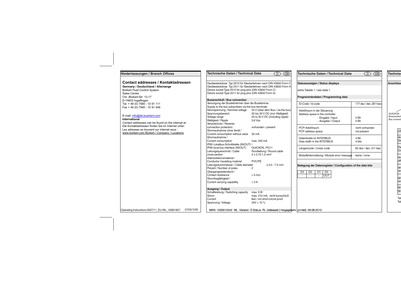 Burkert Type 2511 User Manual | Page 4 / 6
