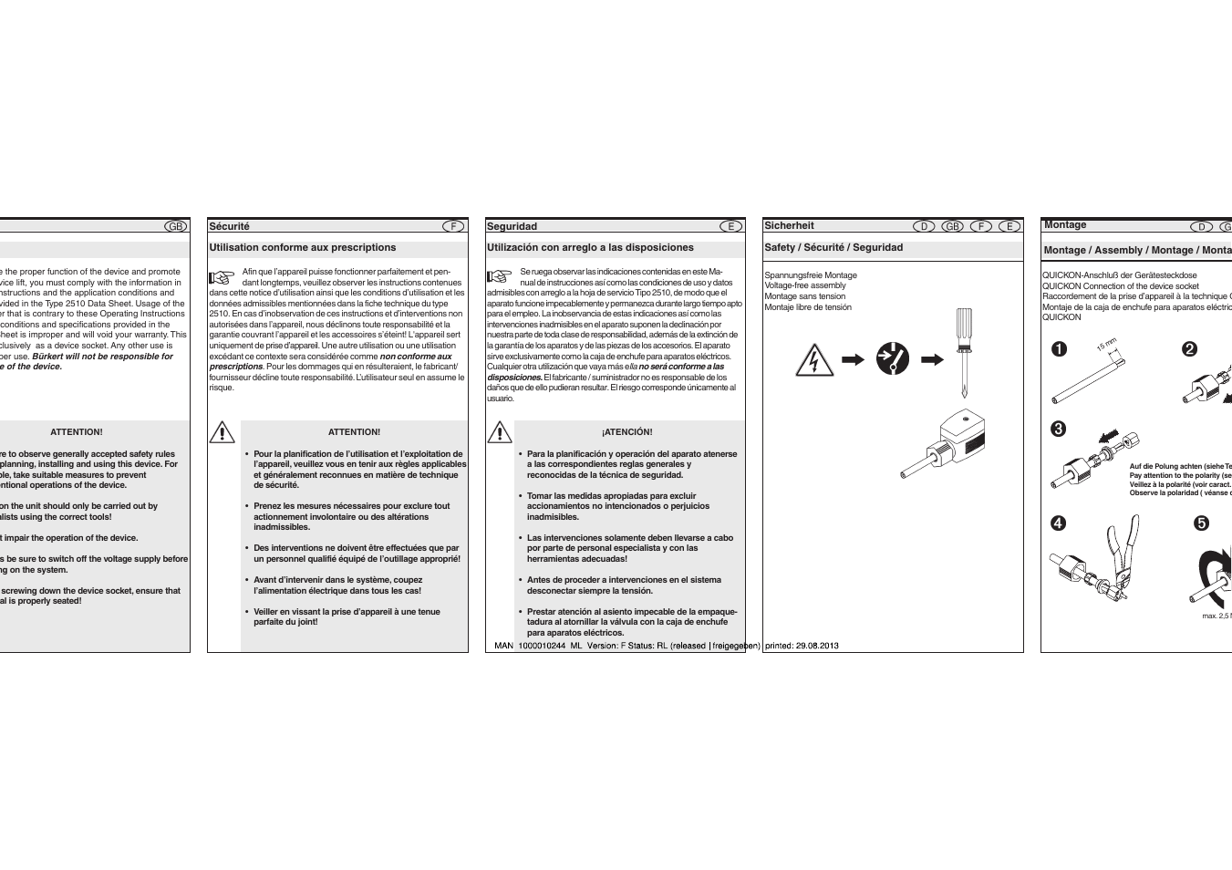 Burkert Type 2510 User Manual | Page 2 / 6