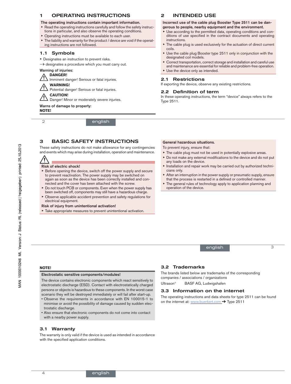 Burkert Type 2511 User Manual | Page 2 / 12