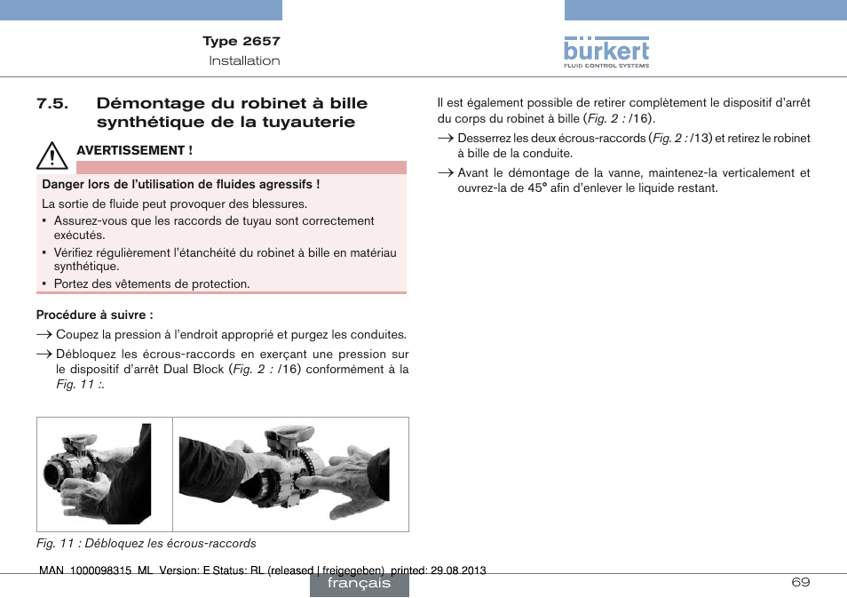 Terie 69 | Burkert Type 2658 User Manual | Page 69 / 75