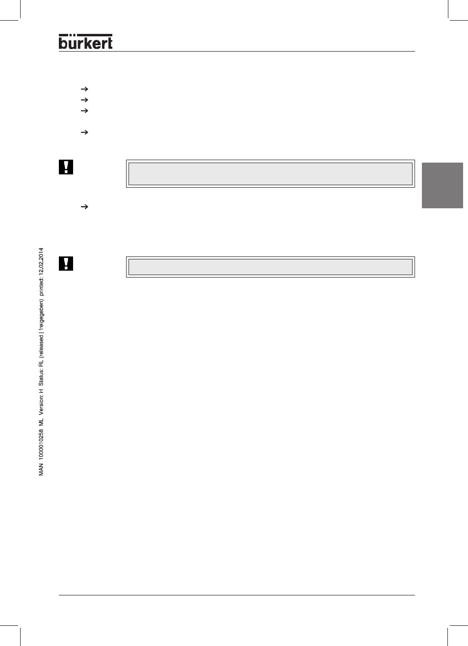 English | Burkert Type 2712 User Manual | Page 13 / 46