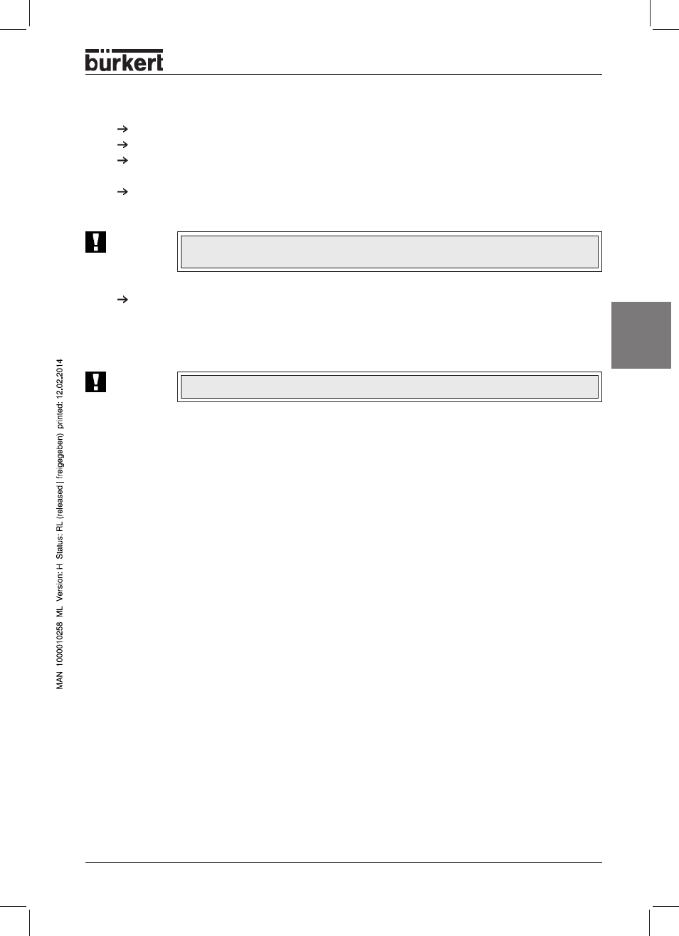 Deutsch | Burkert Type 2712 User Manual | Page 27 / 46