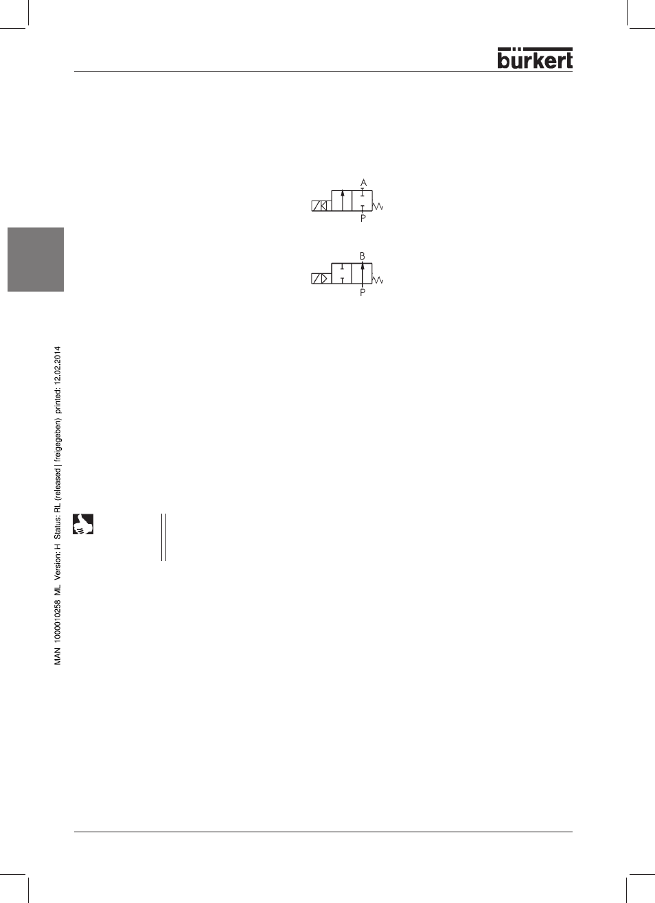 English, Construction of the control valve media | Burkert Type 2712 User Manual | Page 8 / 46