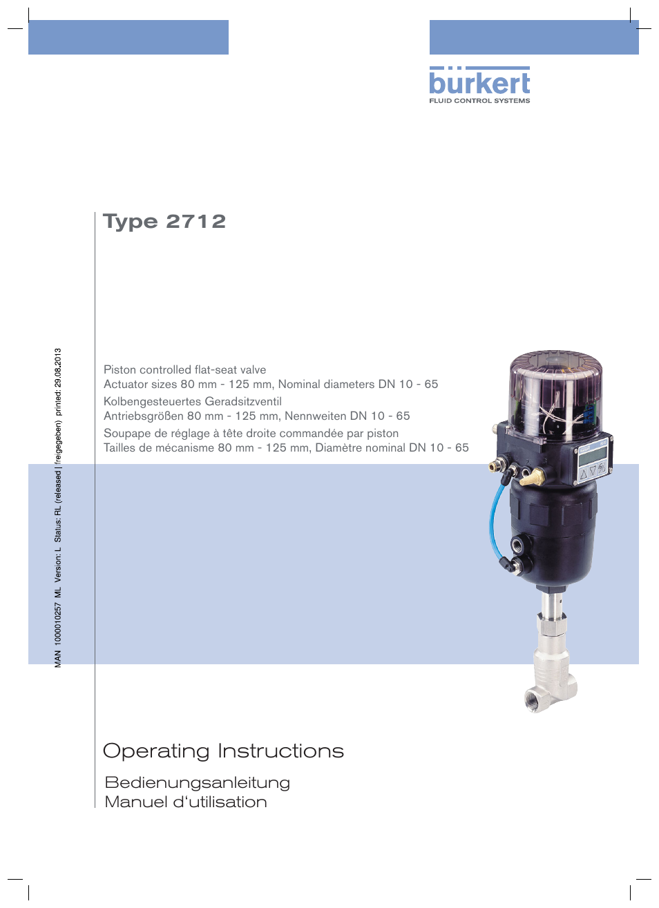 Burkert Type 2712 User Manual | 52 pages