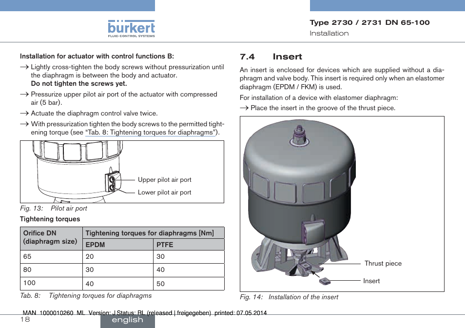 4 insert | Burkert Type 2731 User Manual | Page 18 / 78