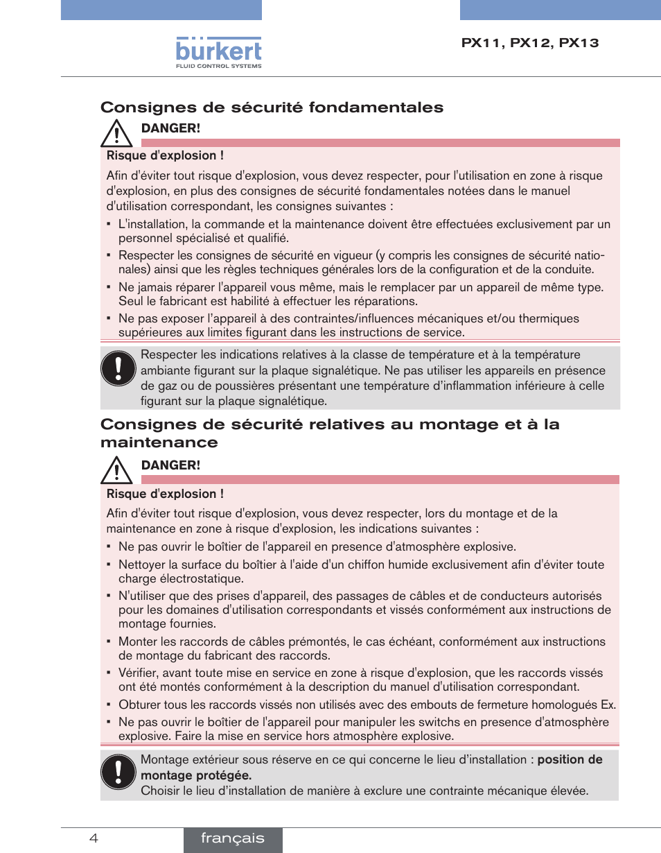 Burkert Type SE30 User Manual | Page 4 / 4