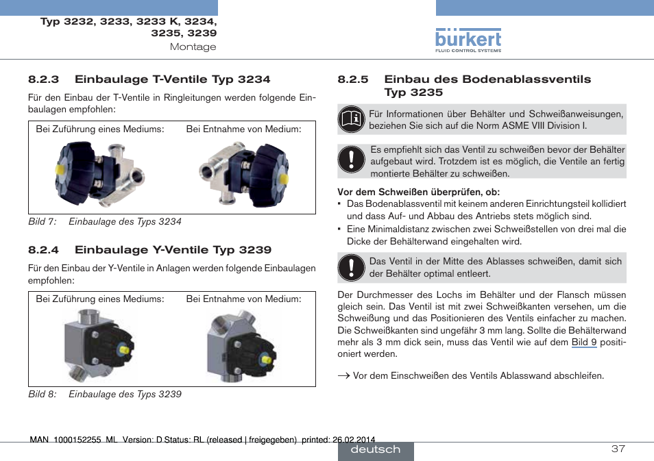 Burkert Type 3239 User Manual | Page 37 / 70