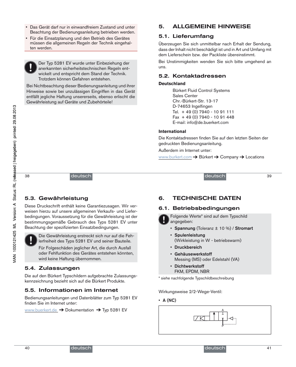 Burkert Type 5281 User Manual | Page 11 / 24
