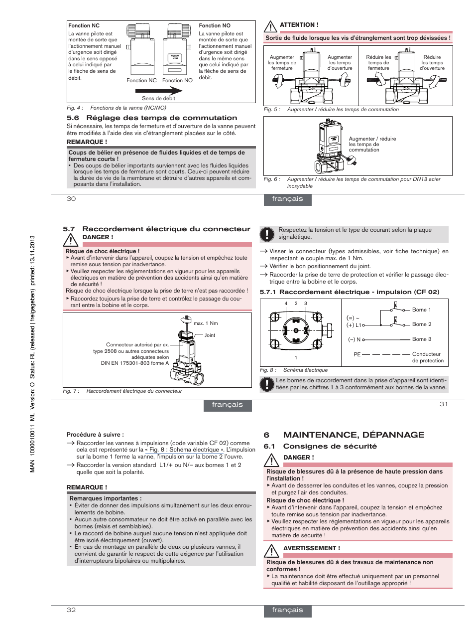 6maintenance, dépannage | Burkert Type 5282 User Manual | Page 14 / 15