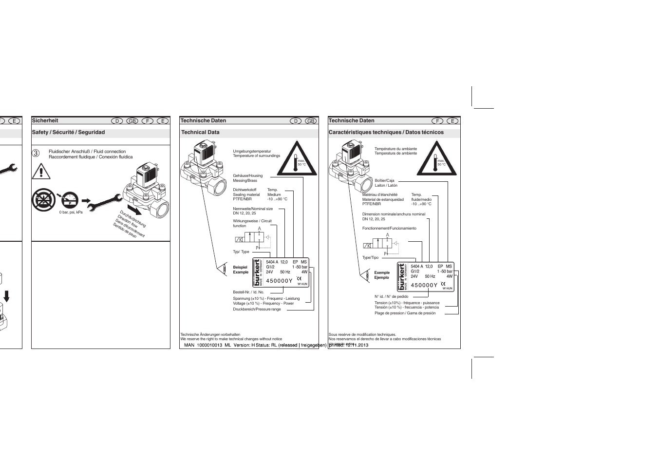 Burkert Type 5404 User Manual | Page 3 / 6