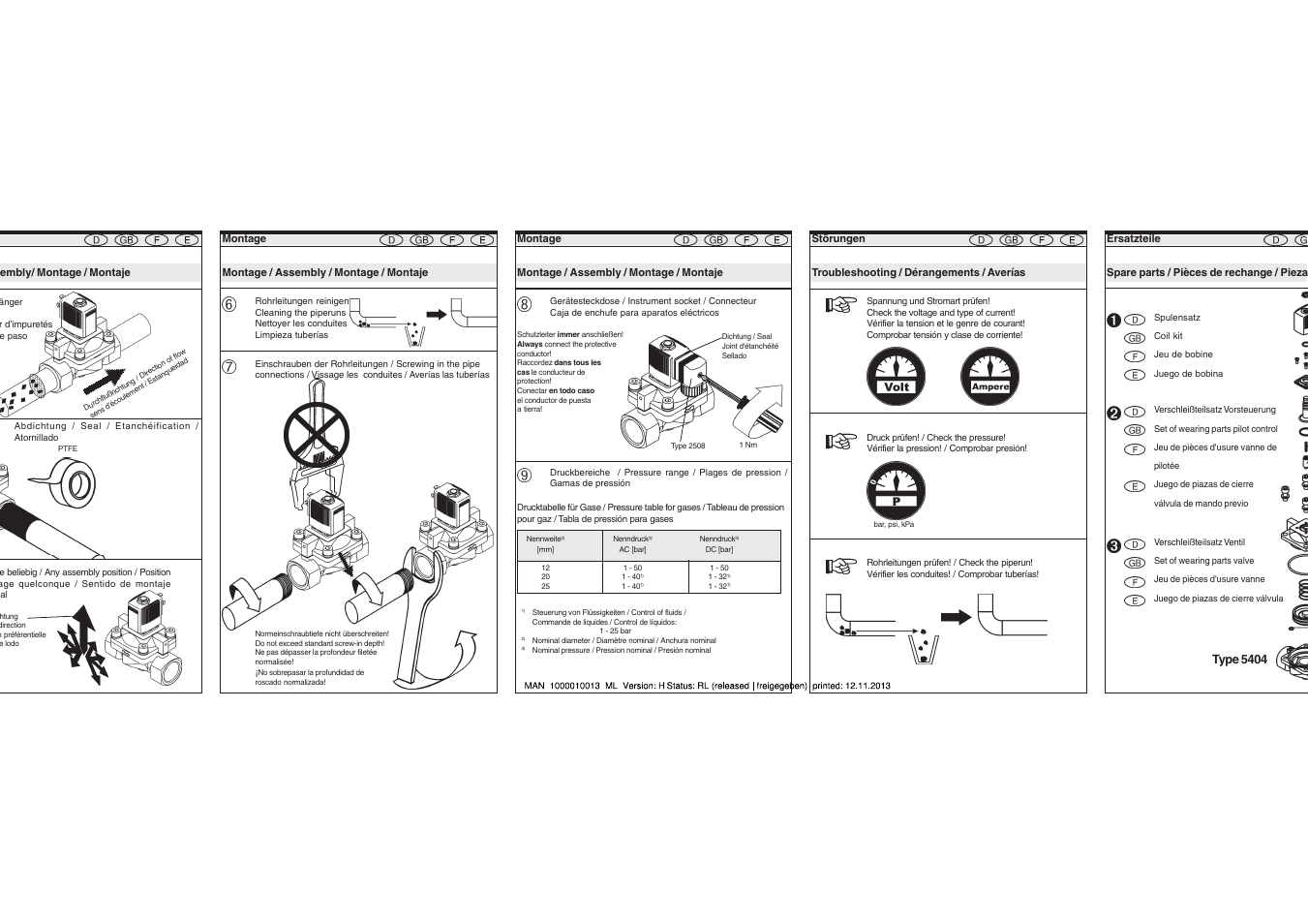 Type 5404 | Burkert Type 5404 User Manual | Page 5 / 6