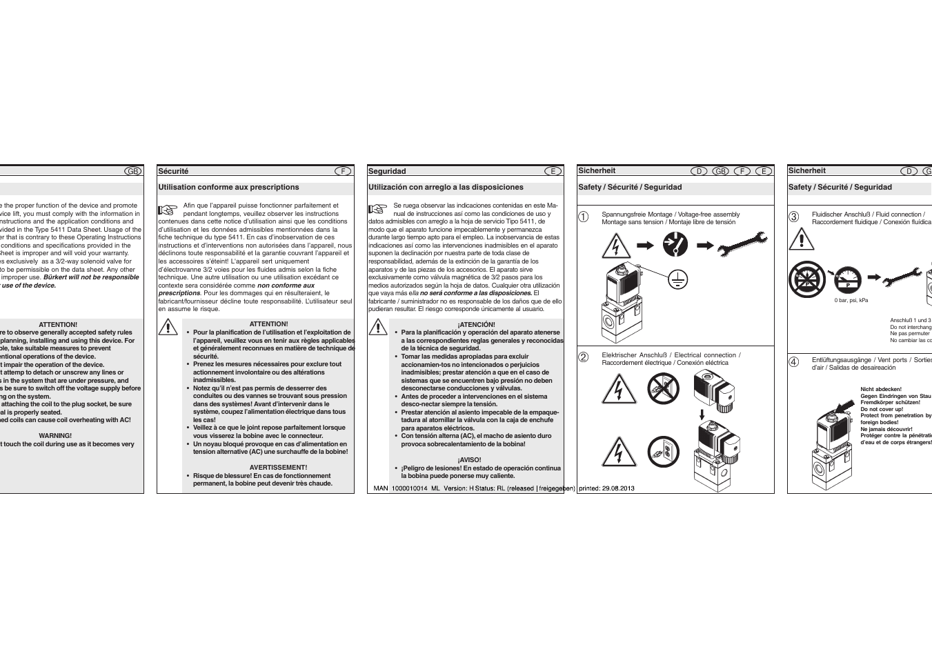 Burkert Type 5411 User Manual | Page 2 / 6