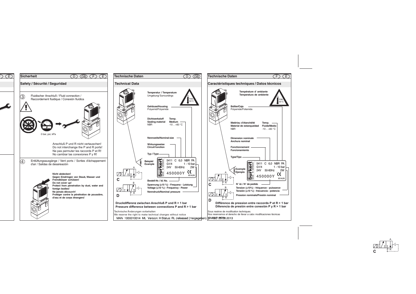 Burkert Type 5411 User Manual | Page 3 / 6